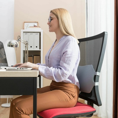 InnovaGoods Gelový bederní polštář s odnímatelným potahem Glushion