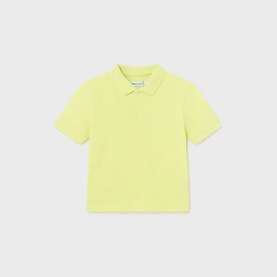 MAYORAL Базова поло тениска къс ръкав памук лайм за бебе момче Mayoral