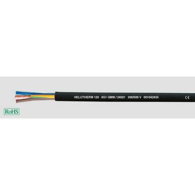 Helu HELUTHERM® 120 24002 vysokoteplotný kábel 2 x 0.50 mm² 100m čierna