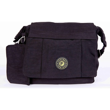 Fantasy bags stylová prostorná nylonová kabelka černá