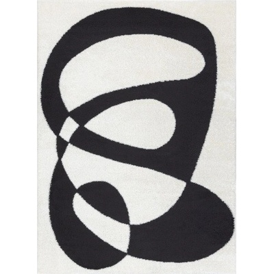 Dywany Łuszczów Mode 8531 abstract Cream Black Béžová