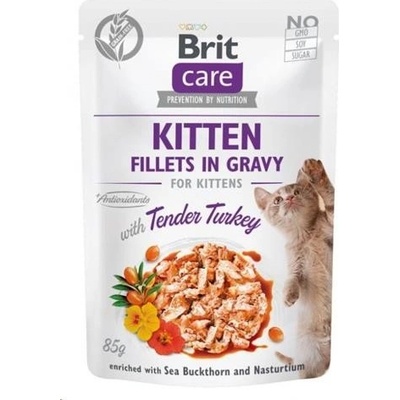 Brit Care Kitten Fillets in Gravy Turkey 85 g