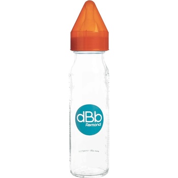 dBb Remond sklenená cumlík silikón Orange 240 ml