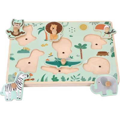 Adam Toys vkladacie puzzle so zvukom Safari