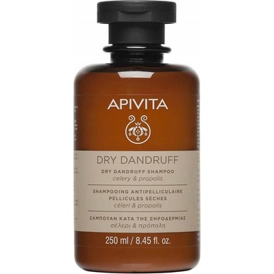 Apivita Propoline Shampoo proti lupům pro mastné vlasy Dermatologically Tested Cedar & Propolis 250 ml