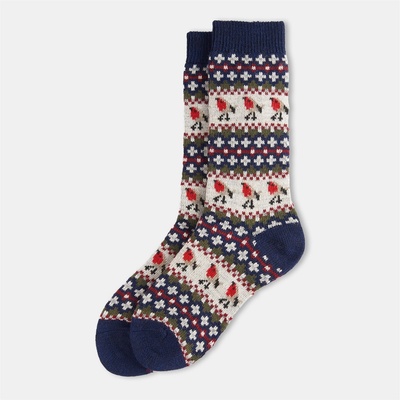 Barbour Чорапи Barbour Robin Fair Isle Socks - Navy
