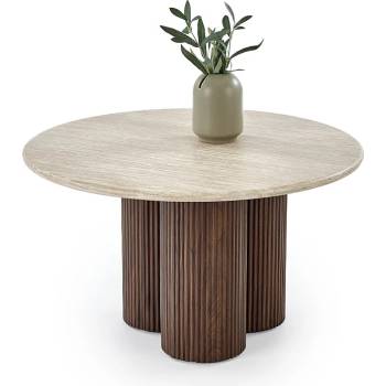 Холна маса dorotea травертин и орех