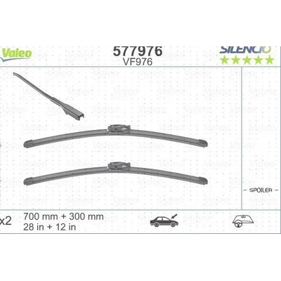 Valeo Silencio FLAT BLADE Set 700+300 mm VA 577976
