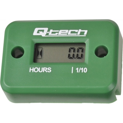 Q-TECH měřič motohodin zelený