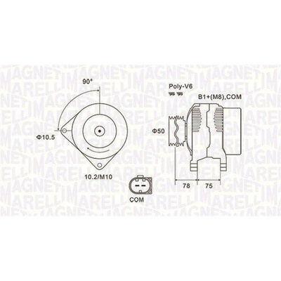 Generátor MAGNETI MARELLI 063731825010