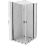 Mexen Mist-B Дуо душ кабина с отварящи се врати 70 x 70 см, прозрачна, четкавано (8A2-070-070-66-00)