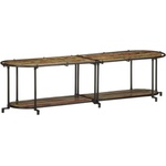 vidaXL ТВ шкаф 160x42x40 cm Масивна дървесина Възстановена (4013493)
