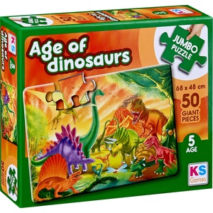 KS Games Пъзел KS Games от 50 XXL части - Ерата на динозаврите (JP31012) - baby