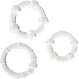 Leg Avenue Stay Hard - Three Rings Transparent
