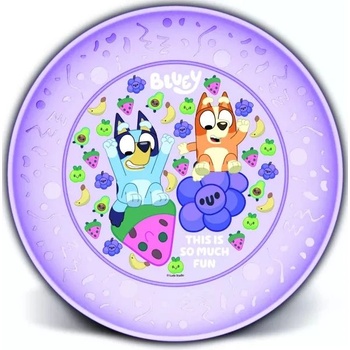 QX Bluey: Joy пластмасова плоска чиния (674821)