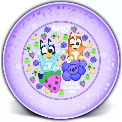 QX Bluey: Joy пластмасова плоска чиния (674821)