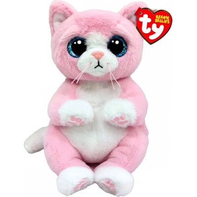 TY Beanie Bellies LILLIBELLE růžová kočka 15 cm