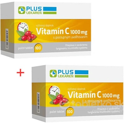 Plus Lekáreň Vitamín C 1000 mg 2 x 100 tabliet