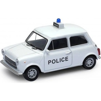 Welly Mini Cooper 1300 Police model bílý 1:34