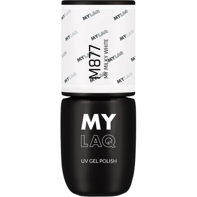 MylaQ UV Gel Polish гел лак за нокти цвят My Milky White 5ml