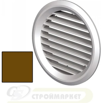 Image 1 of VENTS РЕШЕТКА mv 100bvs ф100/ф128 КАФЯВА