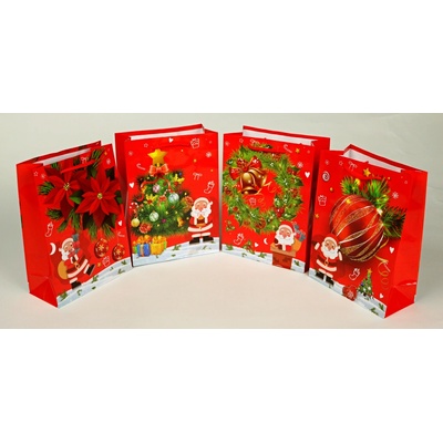 DUCCO NEW FASHION Vánoční papírová taška vzor 22A 15 x 12 cm