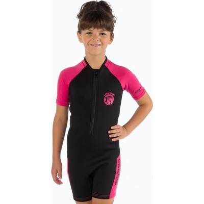Dětský Cressi Little Shark 2 mm black/pink