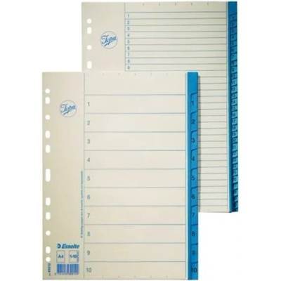 ESSELTE Register, kartón, A4, 1-31, ESSELTE, biela