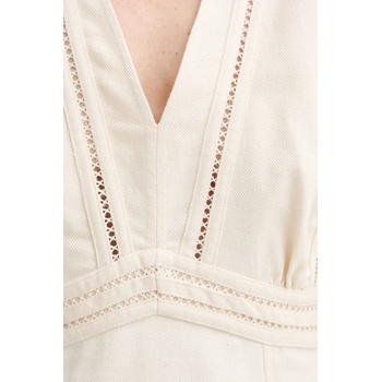 BA&SH Рокля ba&sh naria в бежово къса със стандартна кройка 1e25nari (1e25nari)