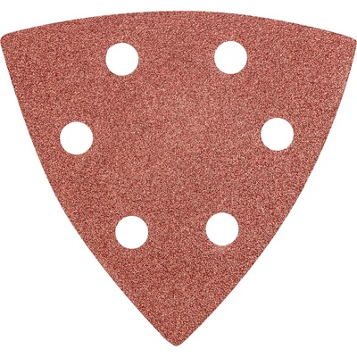 GRAPHITE Делта шкурка с велкро 93 x 93 mm K 80, 5 бр. , с отвори 55H765 (55H765)