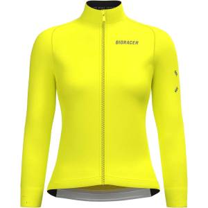 Bioracer Дамско термо яке за колоездене Bioracer Women's Tempest Protect Pixel Jacket Cycling jacket - Fluo Yellow (151-0821-0212)