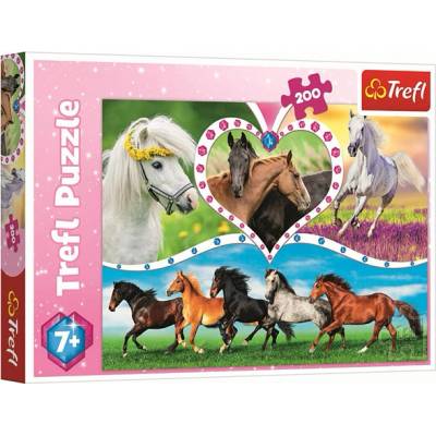 Trefl Трефл: Красиви коне 200 части пъзел (13248)