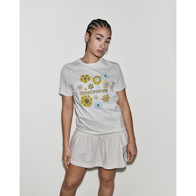 Converse Chuck In Bloom T Shirt CVW6T336 EG7 Beige
