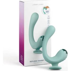  Вибратор с клитор стимулатор, затопляем, 17, 2см. - Reflexx Rabbit 2 (PIPEJJ10304)