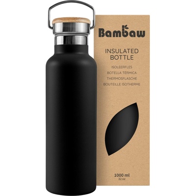 Bambaw Termoska z nerezové oceli 1 l Jet Black