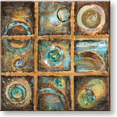 Maľovaný obraz na stenu ABSTRAKT 70x70 cm - 70×70 cm / Klasický 2 cm