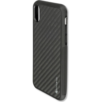 4smarts Clip-On Cover Trendline Carbon - удароустойчив карбонов кейс за iPhone XS, iPhone X (карбон)