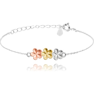 Minet moderní stříbrný kytky JMAS5057MB20