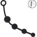Levelz Curved Silicone Anal Beads Black