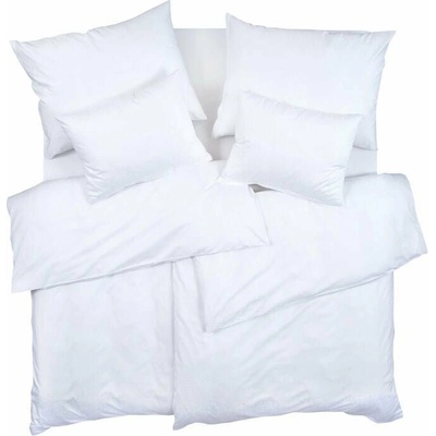 SCANquilt Obliečky elegant plus štvorčeky biela 140x200 70x90