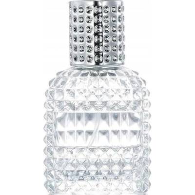 Monique OZDOBNÁ SKLENENÁ FĽAŠTIČKA NA PARFUM S HLINÍKOVÝM ATOMIZÉROM 30 ML