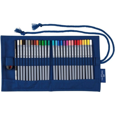 Faber Castell Goldfaber Aqua sada akvarelových pasteliek so štetcom a strúhadlom v rolke 27