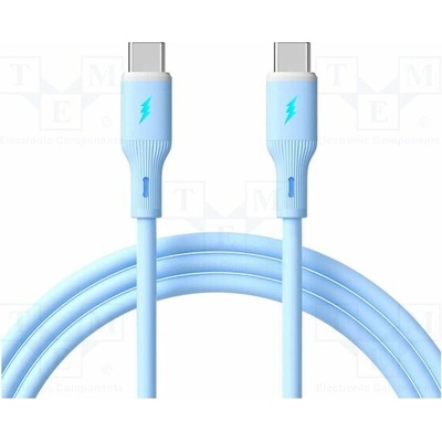 Akyga AK-USB-68 USB 2.0 USB C vidlice z obou stran 1m modrý