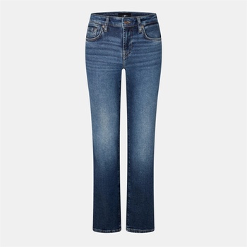 7 For All Mankind Дънки 7 For All Mankind Women's Calie Straight Leg Jeans - Dark Blue