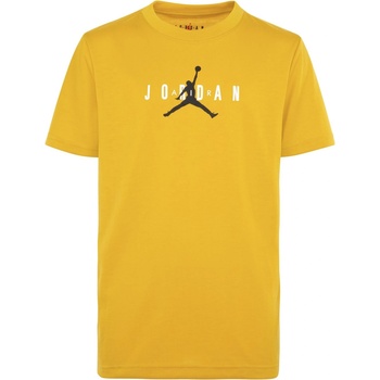 Air Jordan Детска тениска Air Jordan Longline Graphic T Shirt Junior Boys - Yellow Ochre