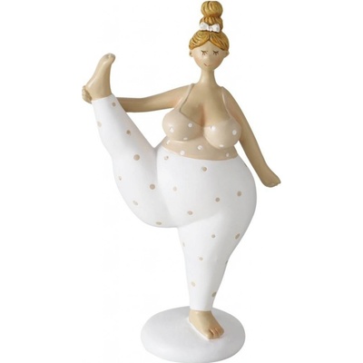 Boltze Home Porcelánová figurka Jóga žena 22 cm barva vícebarevná – Zboží Mobilmania