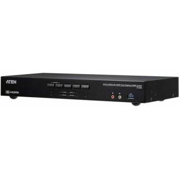 ATEN cs1844-at-g превключвател, 4 порта usb 3.0, За 2 hdmi монитора (cs1844-at-g)