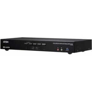 ATEN cs1844-at-g превключвател, 4 порта usb 3.0, За 2 hdmi монитора (cs1844-at-g)
