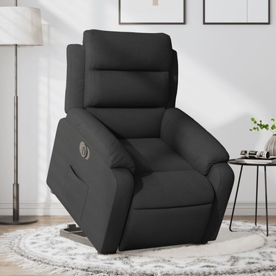 vidaXL 3205012 Elektrické zvedací polohovací křeslo textil Černá