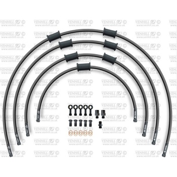 STANDARD Hadica prednej brzdy sada Venhill POWERHOSEPLUS BMW-11001FB-BK (4 hadice v sade) čiernej hadice, čierne koncovky